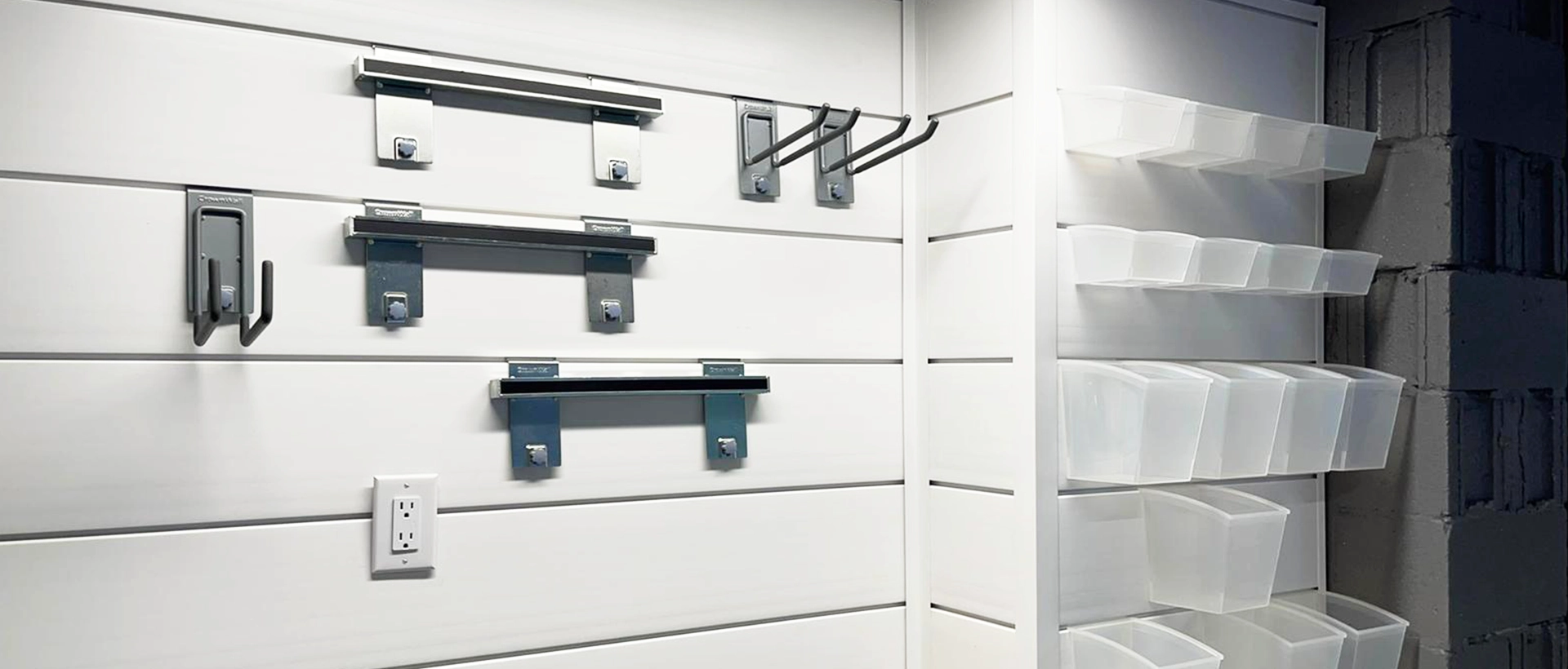 Garage Slatwall Organization with Accessories